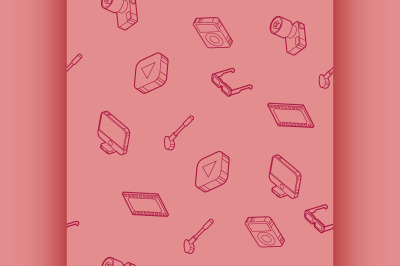 Hobbie outline isometric pattern