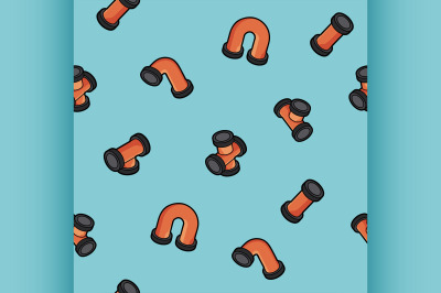 Pipes outline isometric icons pattern