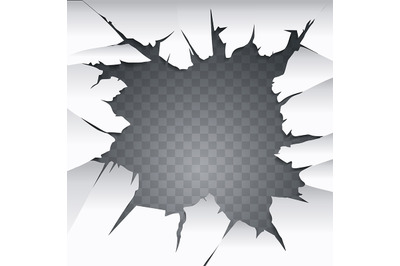 Cracked Hole Ilustration