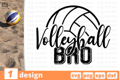 1 VOLLEYBALL BRO, volleyball quote cricut svg