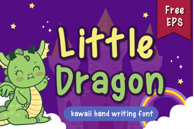 Little Dragon handwritten kawaii style