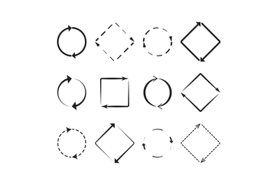 Arrow around set update and exchange