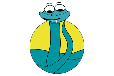 Snake cartoon icon icon