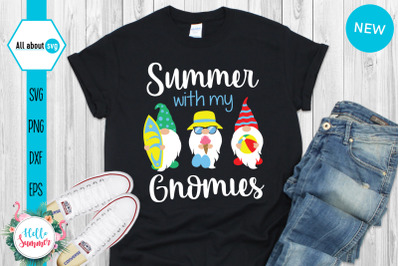 Summer With My Gnomies Svg