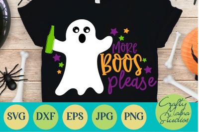 Halloween Svg More Boos Please Svg Ghost Adult Halloween By Crafty Mama Studios Thehungryjpeg Com
