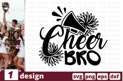 1 CHEER BRO, cheer quote cricut svg