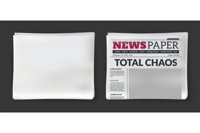 Newspaper headline. Vector magazine with print publication tabloid and