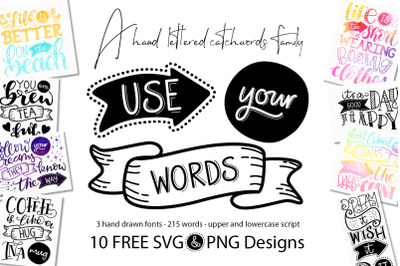Use Your Words Catchwords font