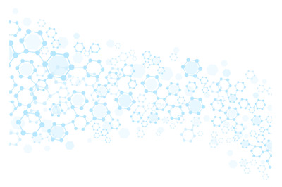 Molecular background. Technology hexagon structure, connecting lines a