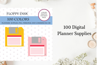 100 Floppy disk clipart&2C; Diskette clipart&2C; Retro computer floppy disk