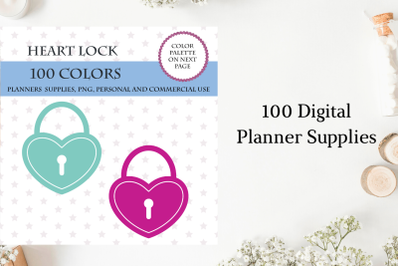 Heart locker clipart&2C; Lock clipart&2C; Padlock with heart clipart