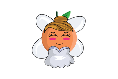 Orange Fruit Fairy Cartoon Character Design