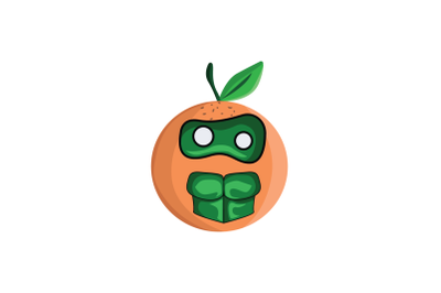 Orange Fruit Villain Cartoon Character Design