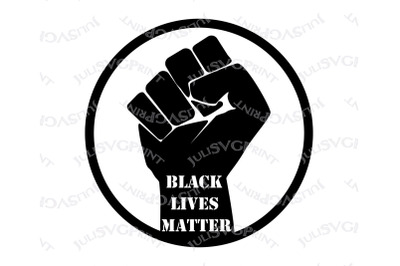 Black fist svg Black lives matter png Blm Raised clipart