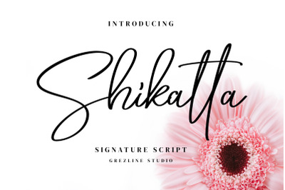 Shikatta - Signature Font