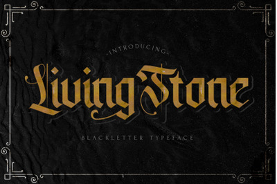 Livingstone - Blackletter Decorative Font