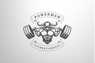 Fitness Center Vector Logo Design