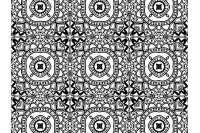 Abstract Pattern Black Color