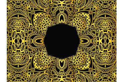 Pattern Gold Flower Design