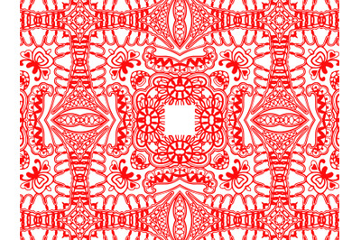 Pattern Abstract Red Color Design