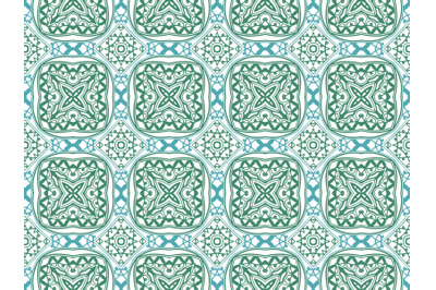 Pattern Abstract Green and Blue Color
