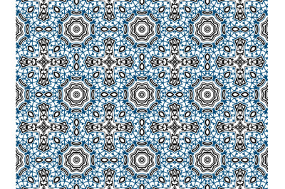 Pattern Abstract Navy and Black Color