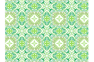 Pattern Abstract Green Color Design