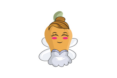 Cashew Fruit Fairy Cartoon Character