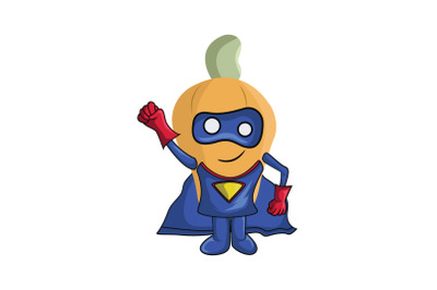 Cashew Fruit Superhero Cartoon Character