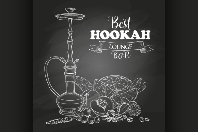 Vector sketch hookah