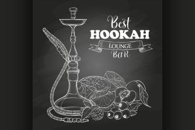 Vector sketch hookah