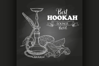 Vector illustration big hookah