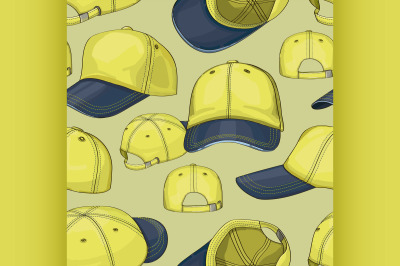 Baseball cap set pattern