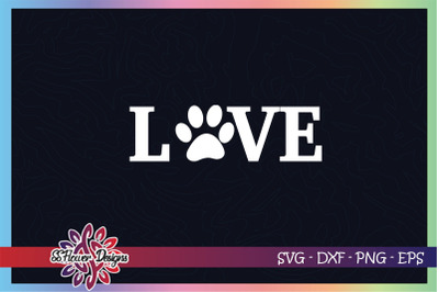 Love dog pawprint cat pawprint Graphic