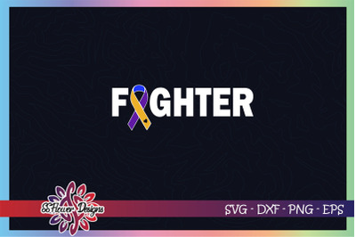 Fighter ribbon svg, bladder cancer awareness svg, ribbon heart svg