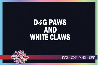Dog paw and white claws svg, dog paw svg, pawprint svg, dog lover svg