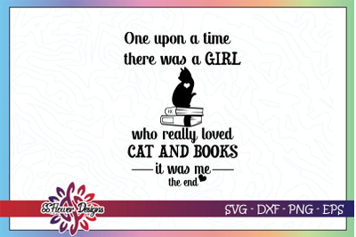 Girls who loved cat and books svg, book svg, cat svg, catperson svg