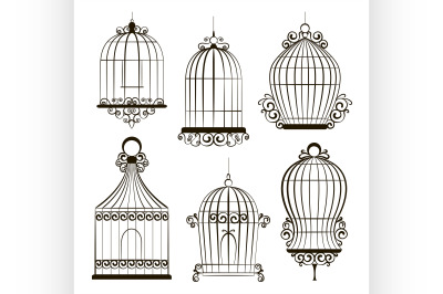 Vintage bird cages