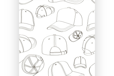 Baseball cap set pattern