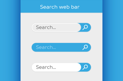 Search bar vector design element.