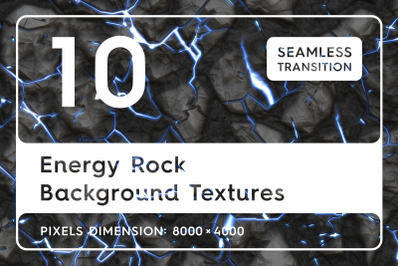 10 Energy Rock Background Textures. Seamless Transition.