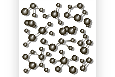 Molecule icons set