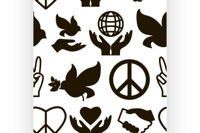 Peace Icons pattern