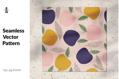 Fresh apples seamless pattern