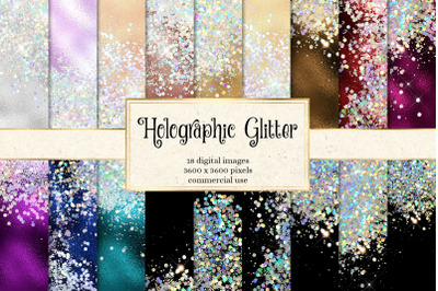 Holographic glitter Digital Paper
