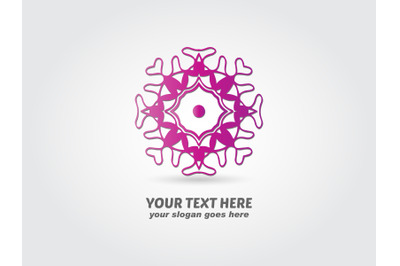 Logo Abstract Purple Gradient Color