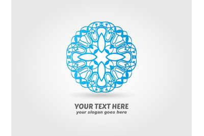 Logo Abstract Round Blue Color