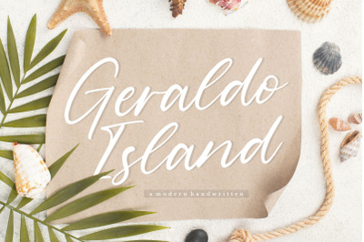 Geraldo Island Modern Handwritten Font