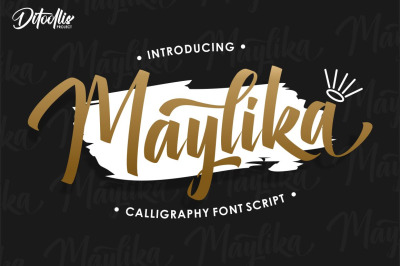 Maylika Calligraphy Font Script