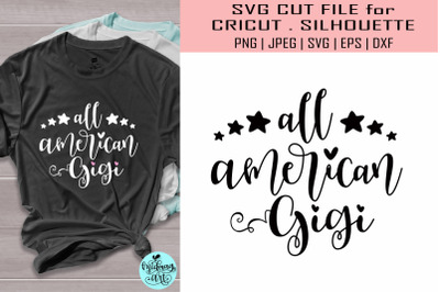 All american gigi svg&2C; 4th of july svg